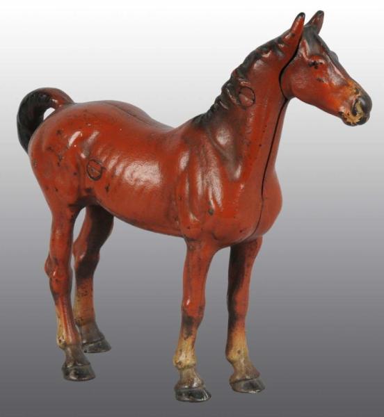 Appraisal: Cast Iron Large Horse Doorstop Description Made by Hubley cat