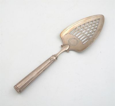 Appraisal: Rossi A George III fish slice with a pierced triangular