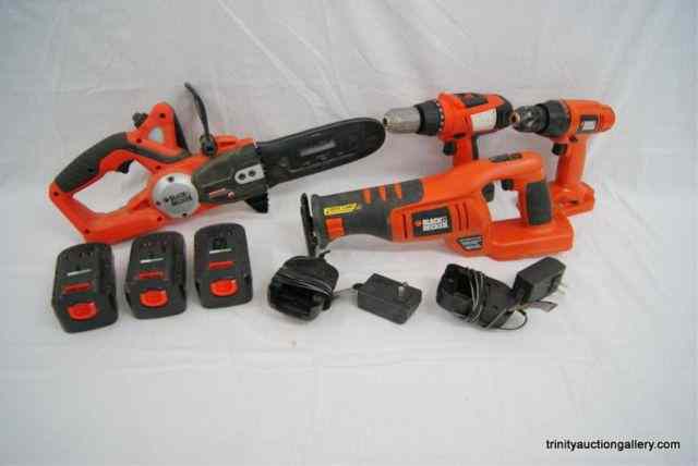 Appraisal: Black Decker Volt Cordless Power ToolsFrom an estate is a