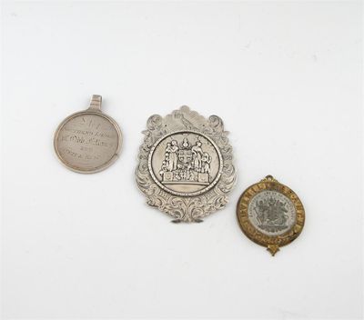 Appraisal: Order of Oddfellows a presentation silver jewel or badge engraved