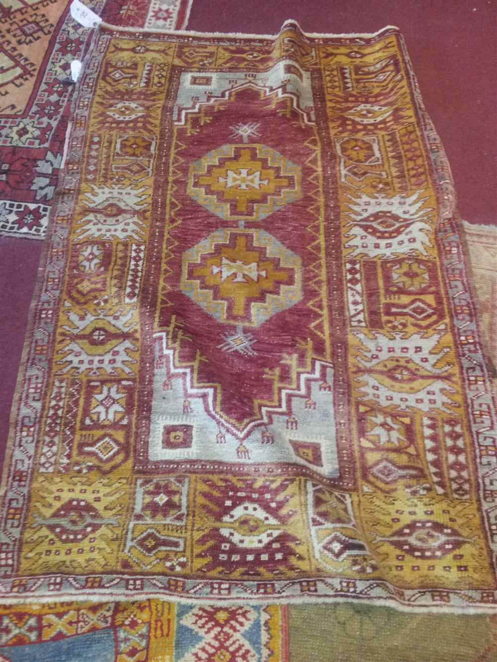 Appraisal: OUSHAK RUG approx ' '' x ' '' retail tag