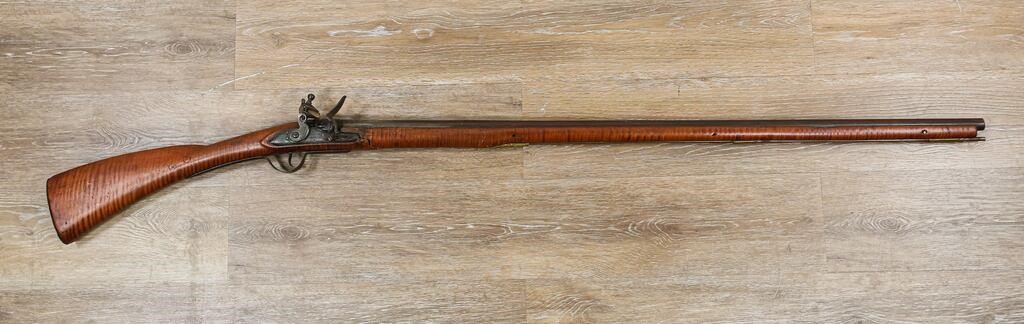 Appraisal: British tower flintlock rifle engraved GR with a crown on