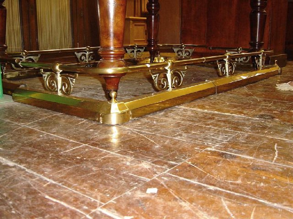 Appraisal: A pair of good quality Victorian style polished brass extendable