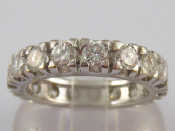 Appraisal: A fine carat white gold diamond eternity ring by Recarlo