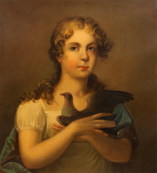 Appraisal: Sale Lot Artist Unknown th century Portrait of a Girl