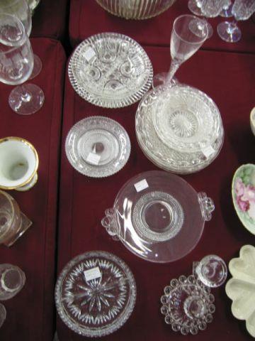 Appraisal: pcs of Estate Glassware plates bowls dishes etc