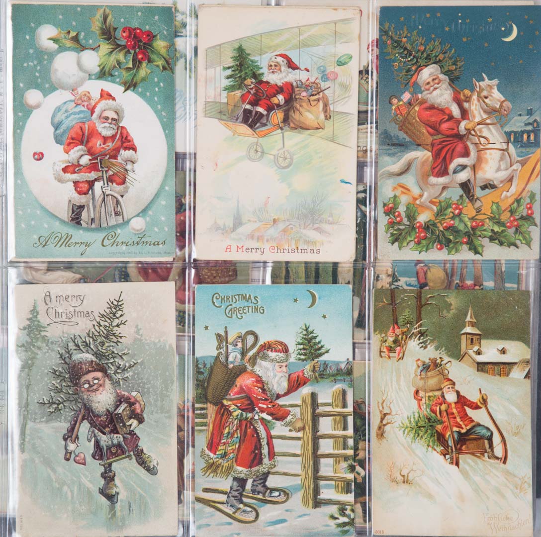 Appraisal: Postcards Christmas Cards Condition Average used