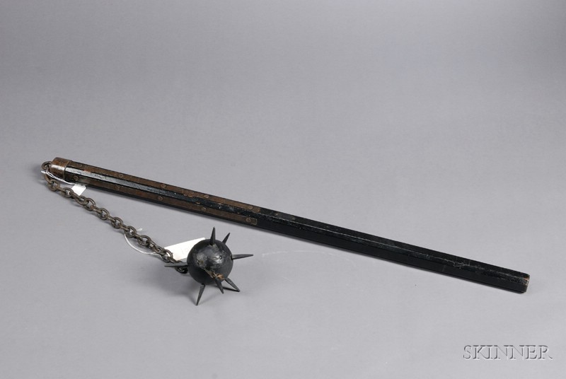 Appraisal: Mediaeval-style Flail late th early th century the replica weapon