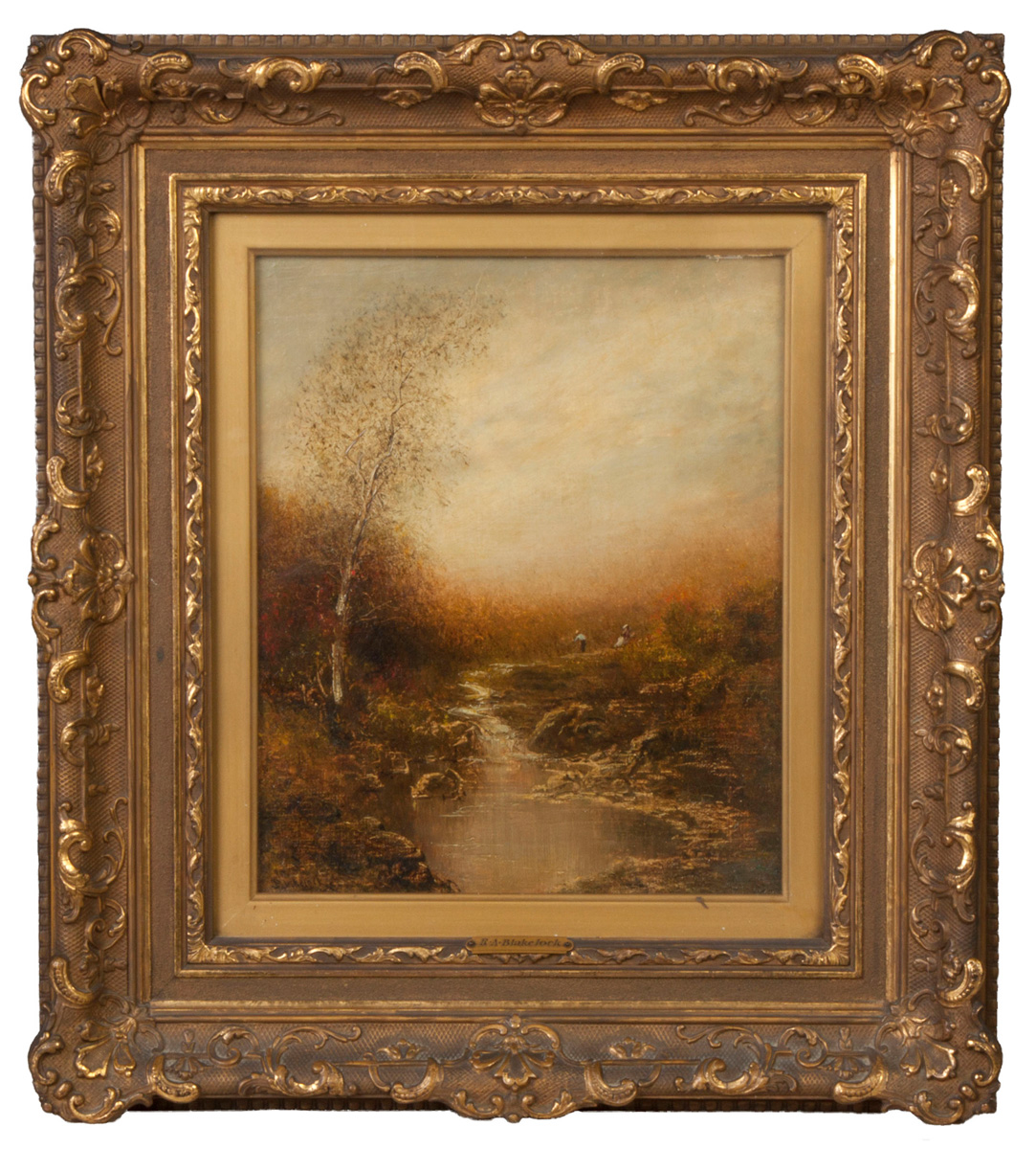 Appraisal: Ralph A Blakelock American - Fall Landscape Sgn Lower left