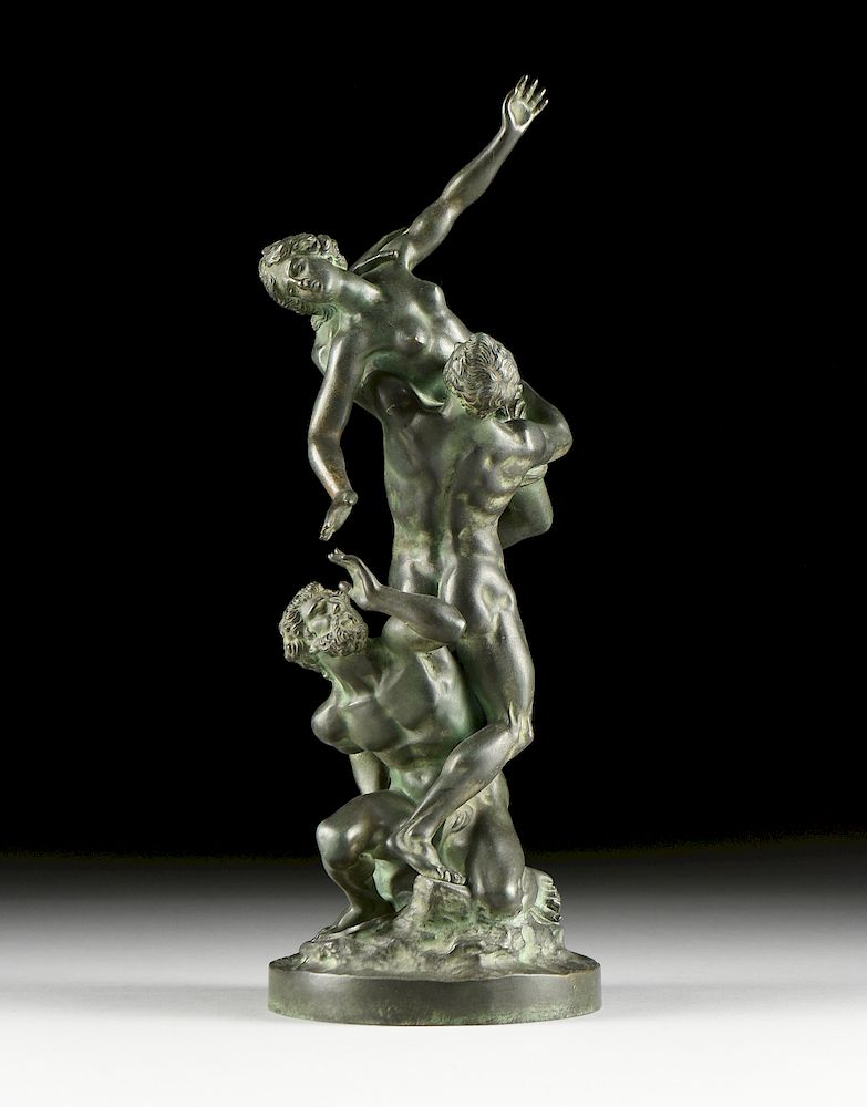 Appraisal: after JEAN BOULOGNE Flemish Florentine - A BRONZE SCULPTURE Abduction