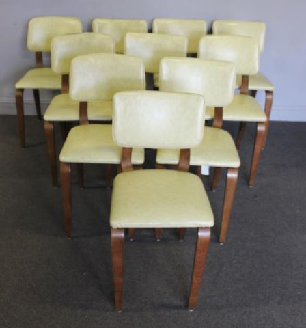 Appraisal: Midcentury Set of Thonet Bentwood Side Chairs Labeled Thonet Includes