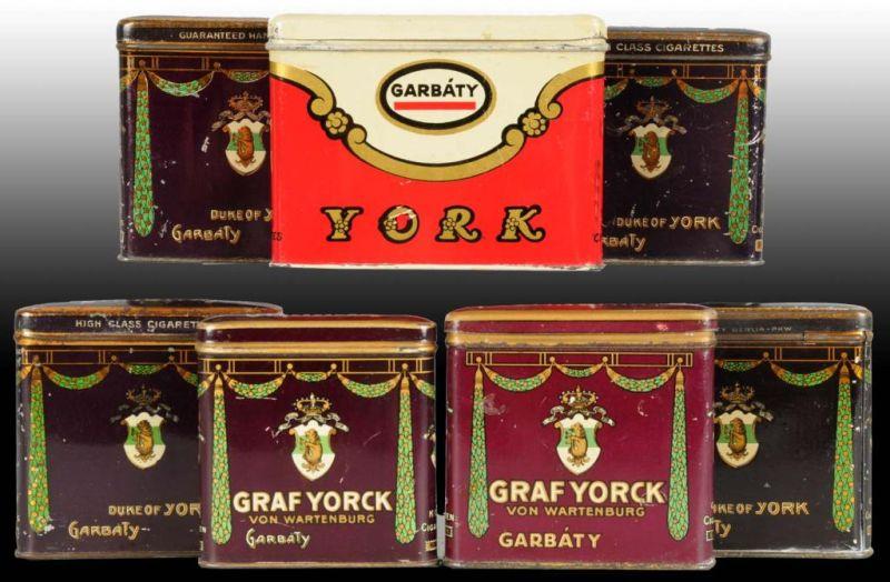 Appraisal: Lot of Garbaty Tobacco Tins Description General light wear Condition