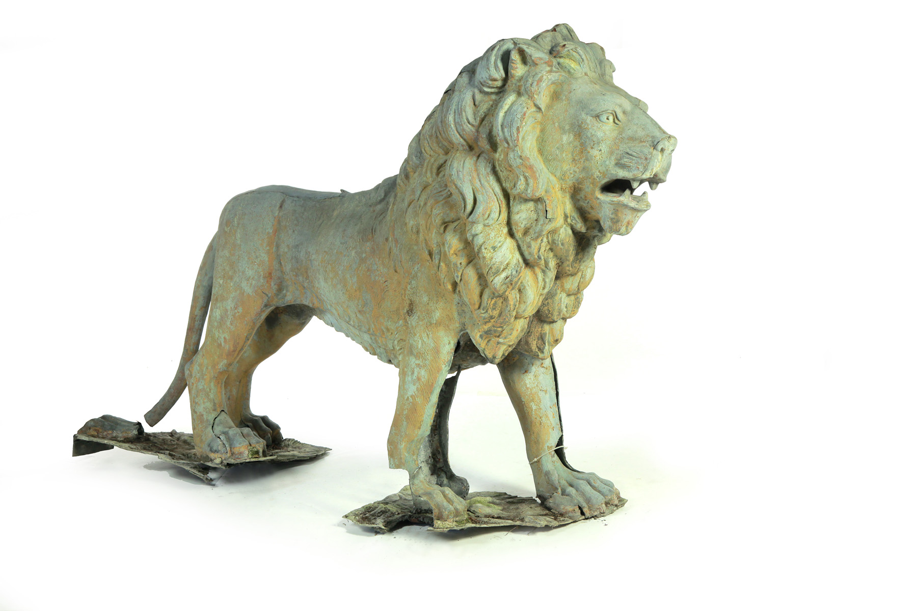 Appraisal: ZINC LION Made by A B W T Westervelt New