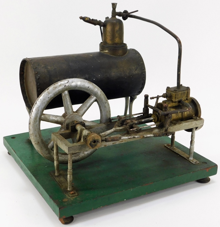 Appraisal: ATTR WEEDEN HORIZONTAL MODEL STEAM ENGINE United States Early th