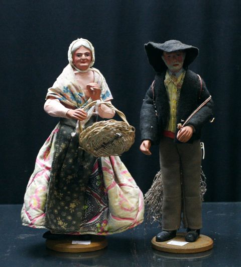 Appraisal: A pair of French provincial dolls