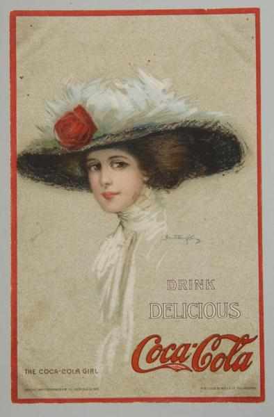 Appraisal: Coca-Cola Girl Postcard Description Unused A few small stains and