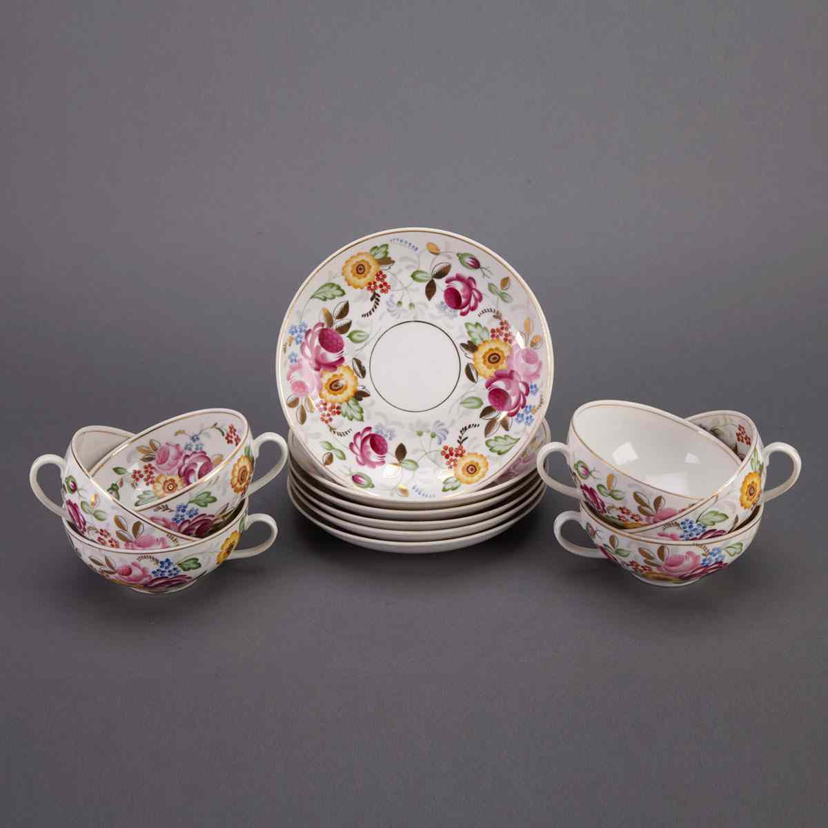 Appraisal: Six Russian Porcelain Cups and Saucers early th century diameter