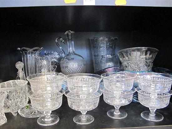 Appraisal: ONE SHELF OF ASSORTED CRYSTAL AND GLASS INCLUDING STUART SMALL