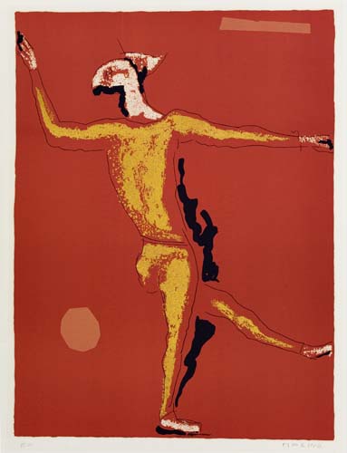 Appraisal: MARINO MARINI Ballerino Color etching and aquatint x mm x