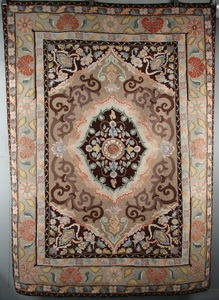 Appraisal: FINE HOOKED RUG - x - s Persian Influenced Hooked