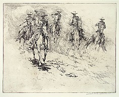 Appraisal: Edward Borein Going to the Wagon No etching and drypoint