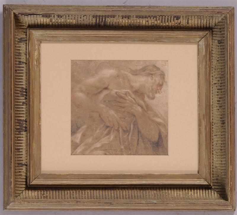 Appraisal: EUROPEAN SCHOOL FIGURE OF A MAN Pastel on paper unsigned