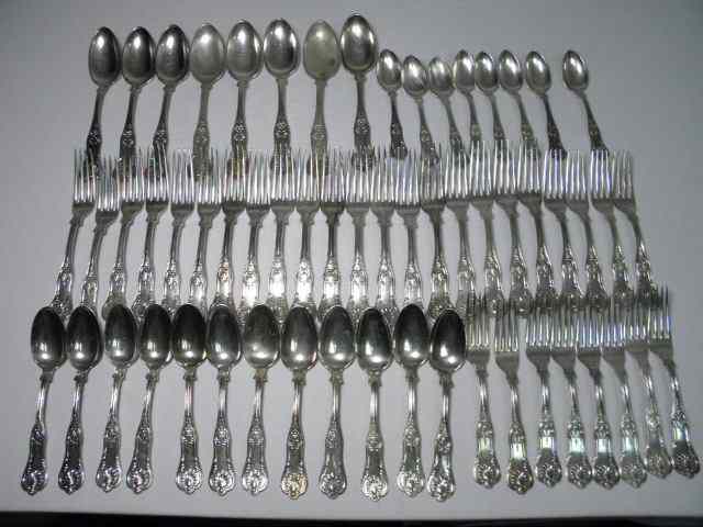 Appraisal: Lot of Tiffany Company sterling silver flatware Includes pieces total