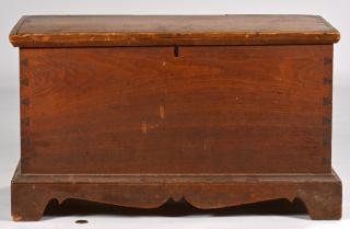 Appraisal: KY Walnut Dovetailed Blanket Box Paris Paris Kentucky walnut blanket