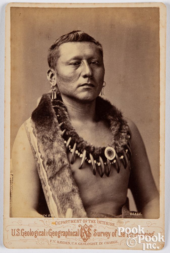 Appraisal: Native American Indian photo Young Black Dog Native American Indian