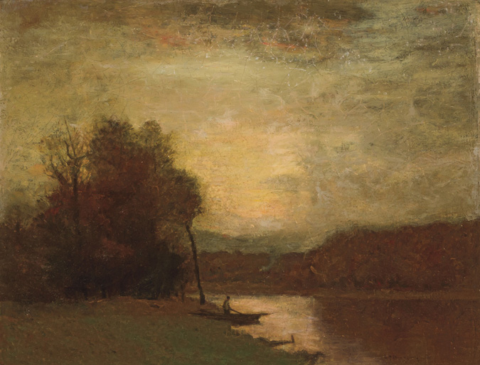 Appraisal: JOHN FRANCIS MURPHY American - At Dusk oil on canvas