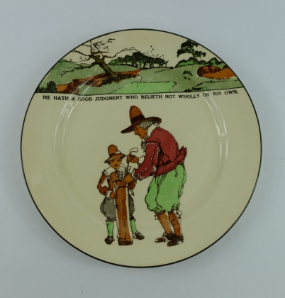 Appraisal: Royal Doulton series ware plate Crombie Golfers '' He hath