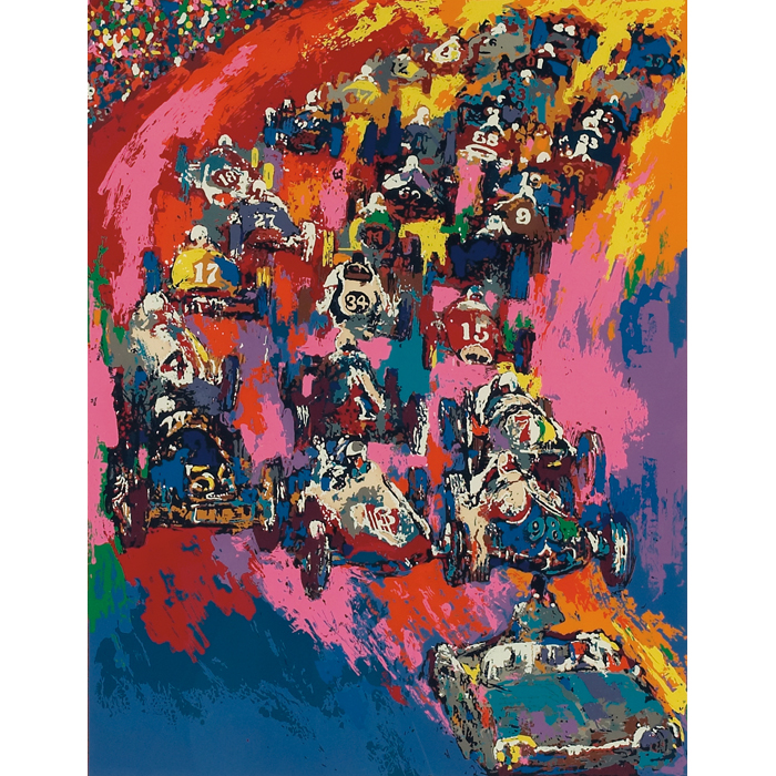 Appraisal: LeRoy Neiman American b ''Indy Start '' color serigraph ''