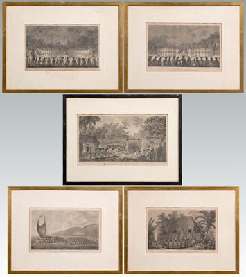 Appraisal: Captain Cook engravings after Webber quot A Night Dance by