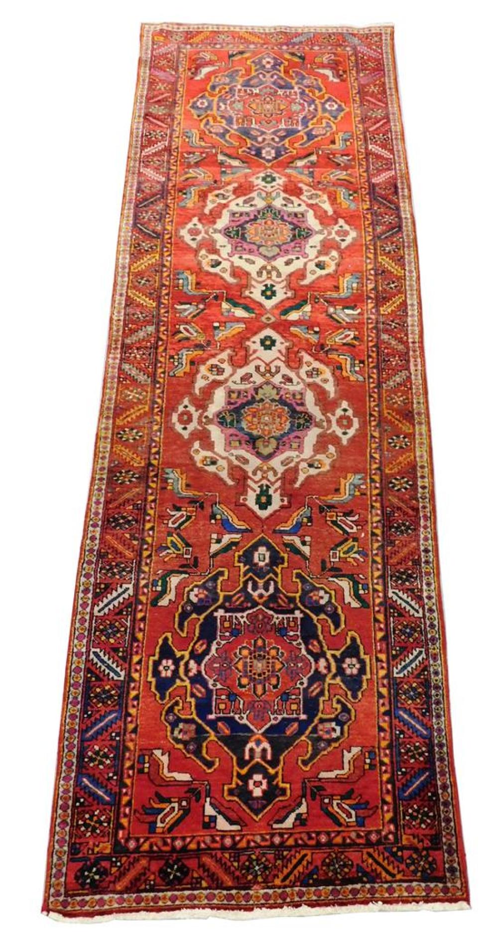 Appraisal: RUG Persian ' x ' wool on cotton four geometric