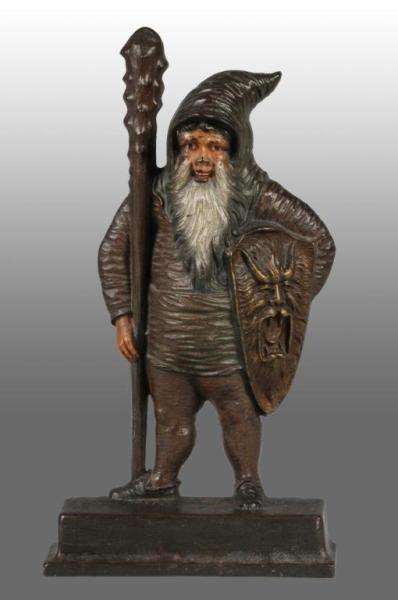 Appraisal: Cast Iron Warrior Doorstop Description Made by Bradley and Hubbard