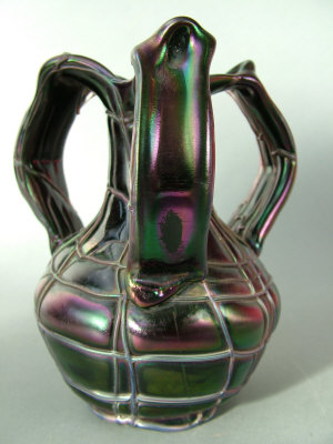 Appraisal: An Art Nouveau iridescent glass vase early th century probably