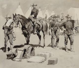 Appraisal: FREDERIC REMINGTON - We Have Got the Men and the