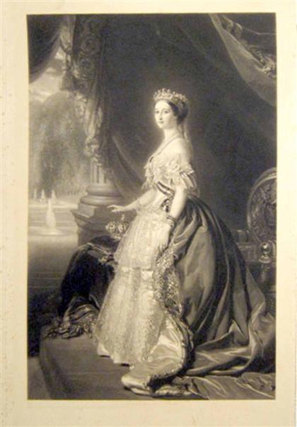 Appraisal: piece Mezzotint Engraving Sisi - Elizabeth Empress of Franz Joseph