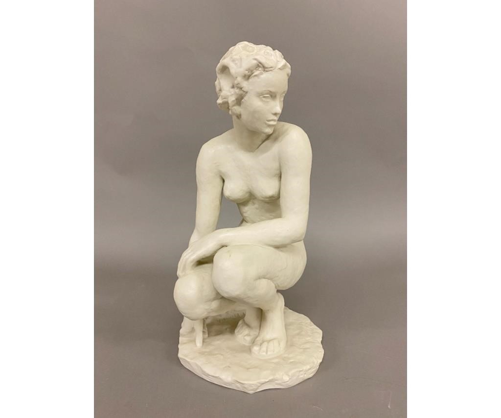 Appraisal: Rosenthal Art Deco whitewall porcelain sculpture of a nude female