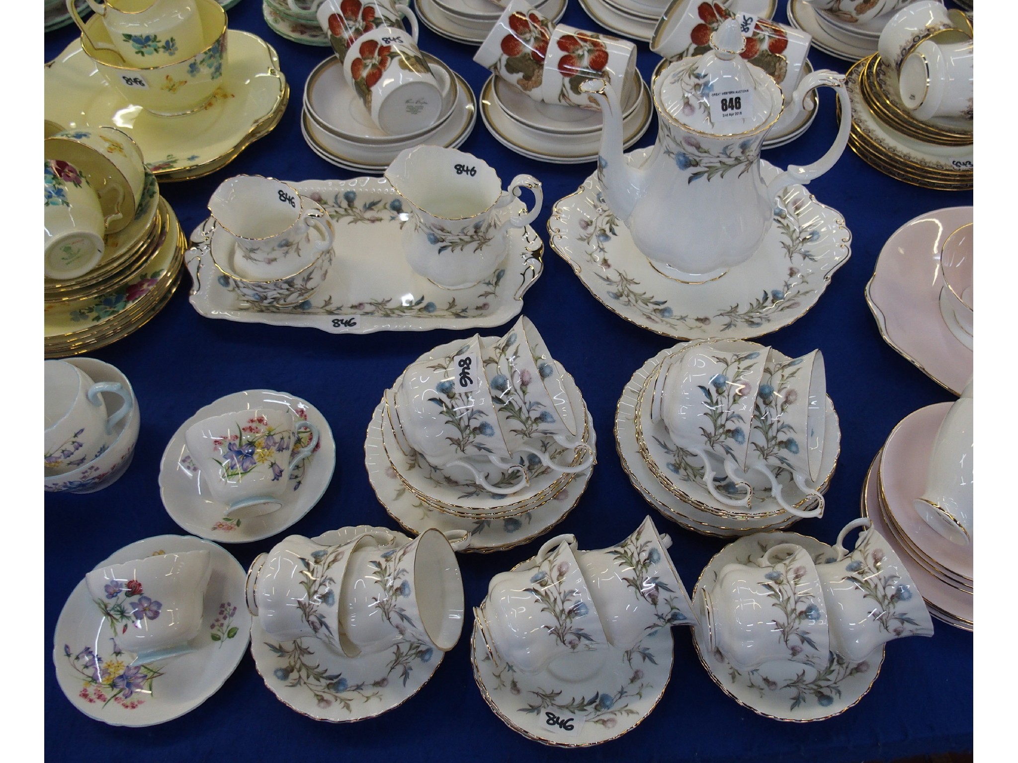 Appraisal: Royal Albert 'Brigadoon' pattern tea and coffee wares to include