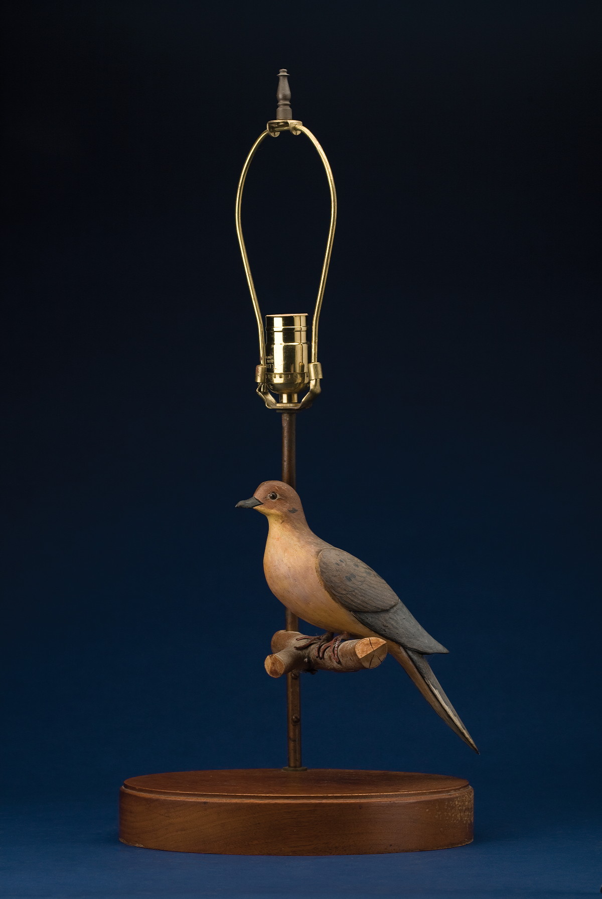 Appraisal: CARVED AND PAINTED MOURNING DOVE ATTRIBUTED TO JAMES AHEARN AMERICAN