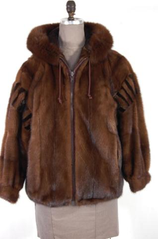 Appraisal: Demi Buff Mink Parka Excellent Condition Approx years old size