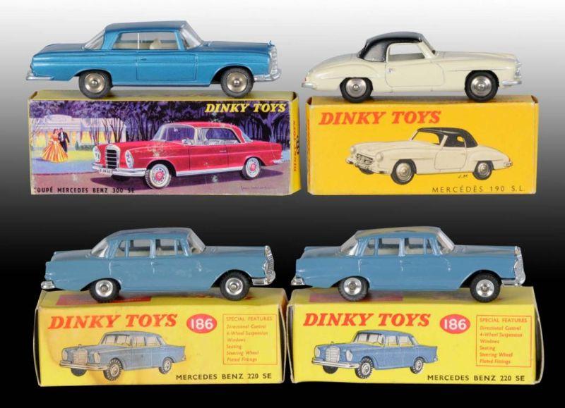 Appraisal: Lot of Dinky Toys Die-Cast Mercedes Cars in OB Description