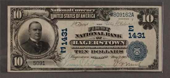 Appraisal: United States National Bank Note Third Charter Series of signed