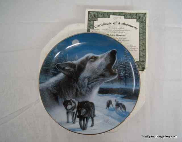 Appraisal: Realm of the Wolf Midnight Harmony Collector PlateIssued by The