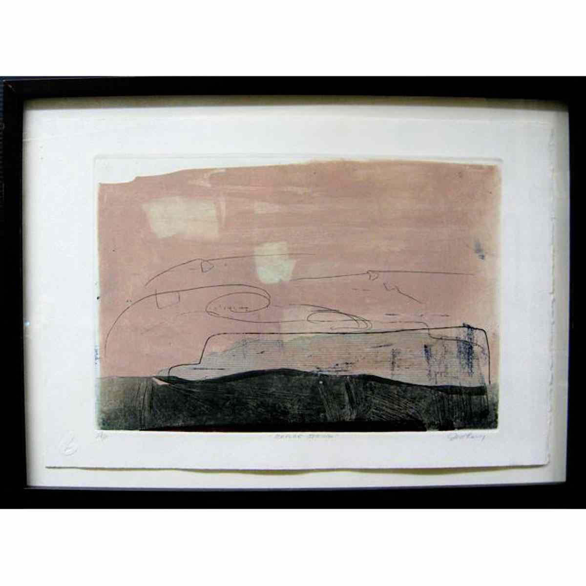 Appraisal: SIGNED CANADIAN TH CENTURY BEFORE SPRING TRIAD TWO COLOUR ETCHINGS