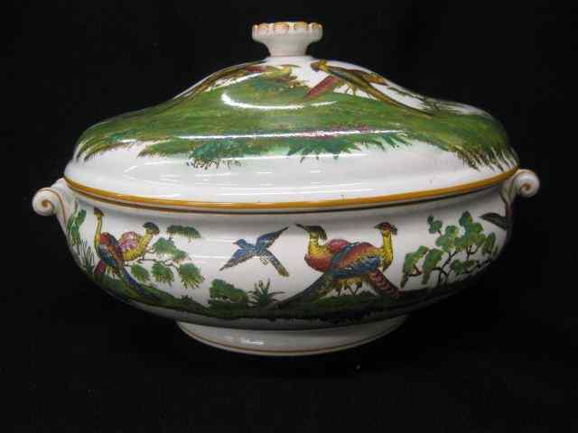 Appraisal: Wedgwood Covered Serving Bowl pheasant foliage decor circa '' diameter