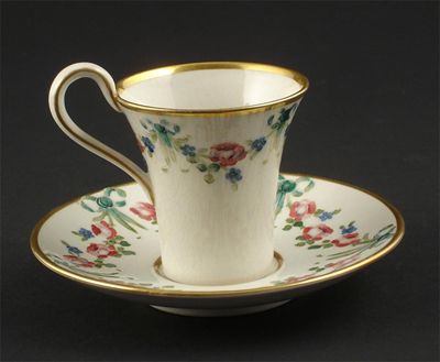 Appraisal: Eighteenth Century' a James Macintyre cup and saucer designed by