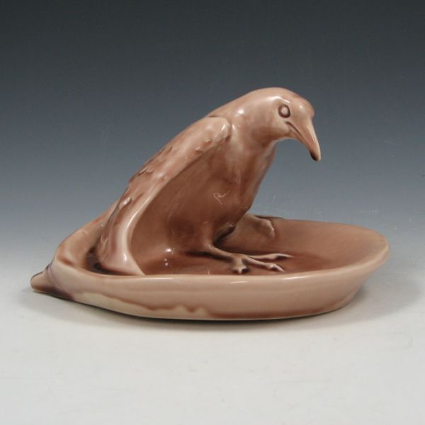 Appraisal: Rookwood rook tray from in Wine Madder glaze Marked with