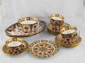 Appraisal: A Royal crown Derby teaset comprising six each teaplates cups